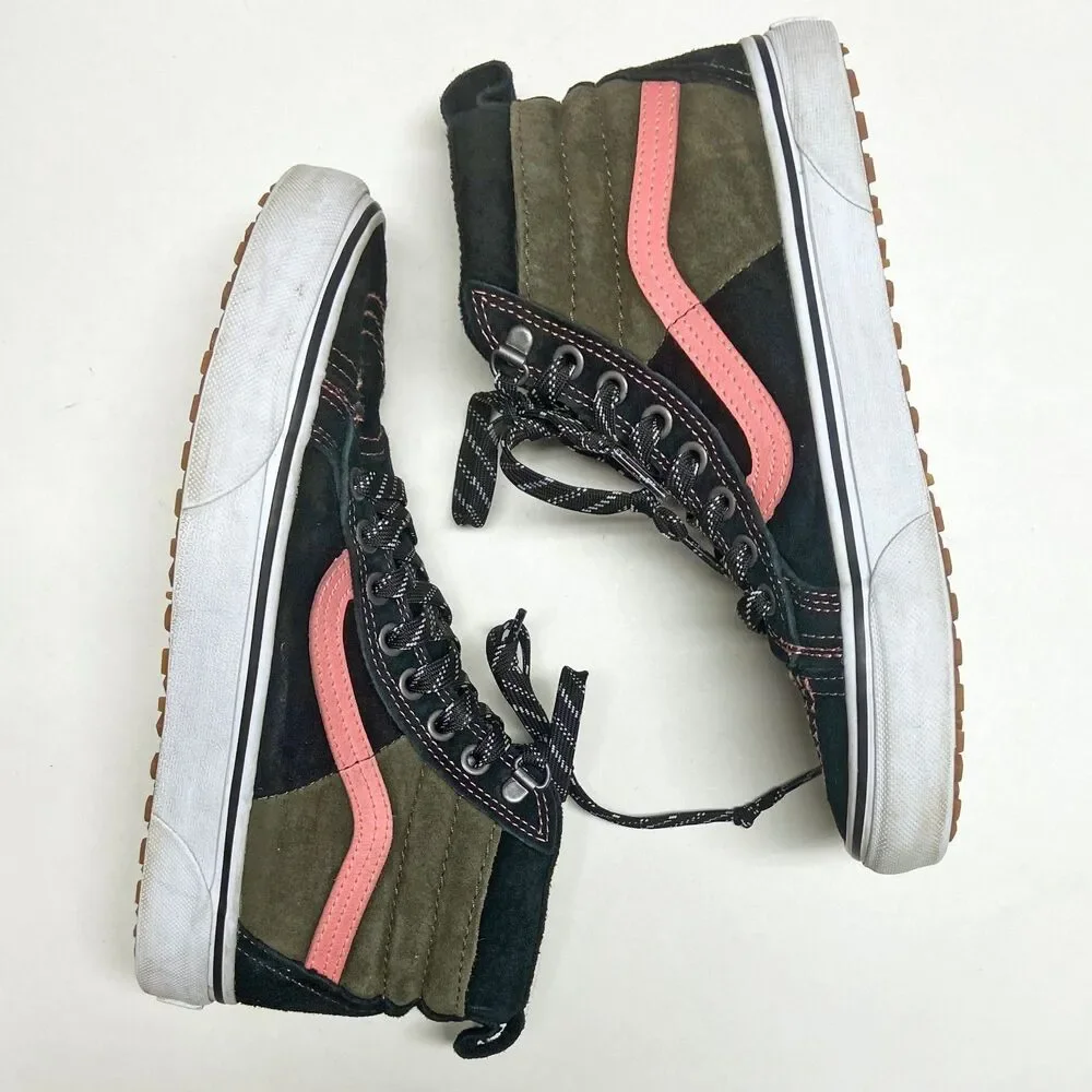 Vans Sk8-Hi Unisex Shoes Women's 7.5 / Men's 6 Black Pink HEIQ ECO DRY 721356